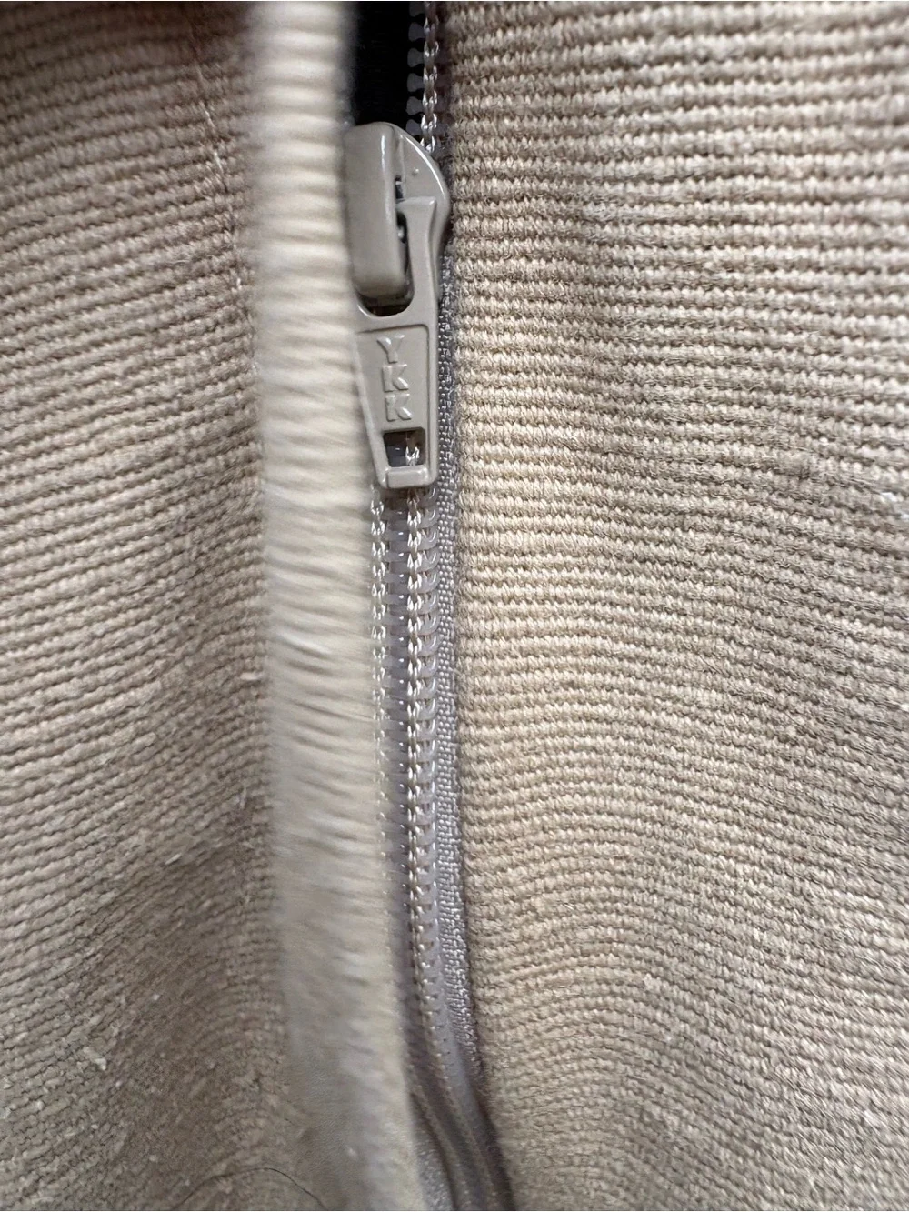 Pottery Barn Woven Blue and Gray Cotton Pillow Sham